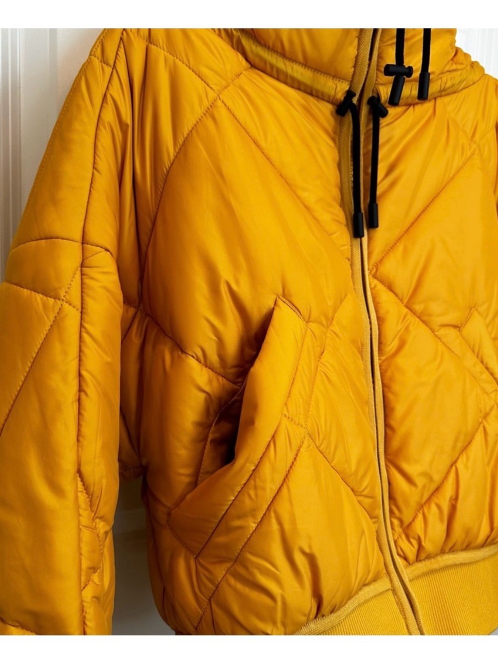 Sportmax MaxMara Label-cut Quilting Hoodie Puffer Jackets Sz:S/M US6 Fall/Winter - Picture 4 of 9